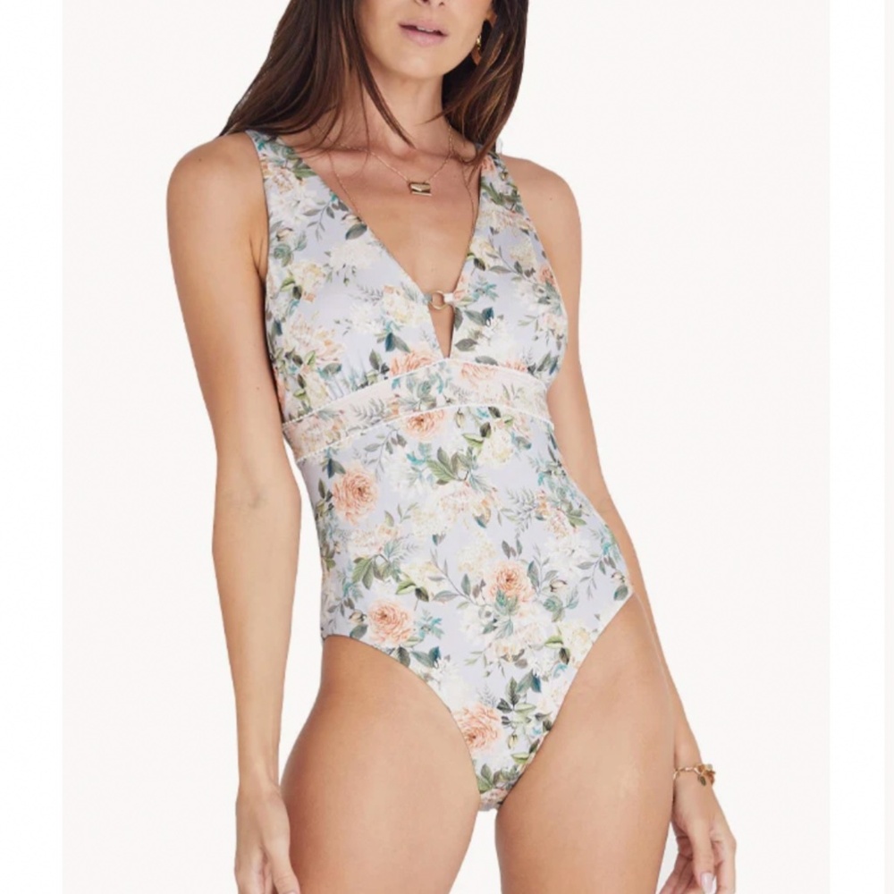 AQUA BLU AUSTRALIA Eve Vervain One-Piece Swimsuit Multi SZ 16